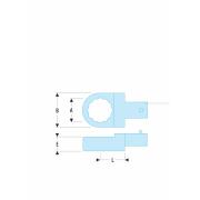 13.32 - Końcówka oczkowa - złącze 14 x 18 mm