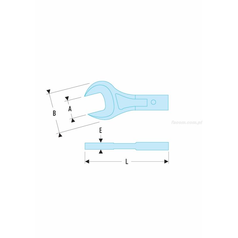 20.17 - Końcówka widełkowa – złącze 20 x 7 mm