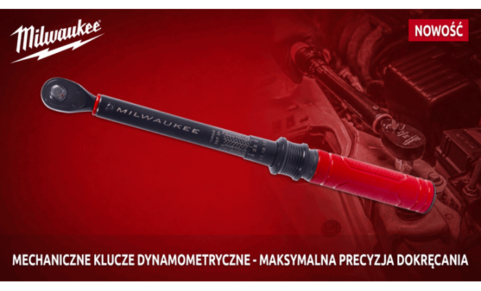Nowość Milwaukee: mechaniczne klucze dynamometryczne do precyzyjnego dokręcania